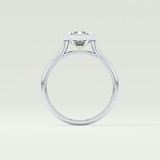 2.0 CT Emerald Cut Solitaire Lab-Grown Diamond Engagement Ring 18