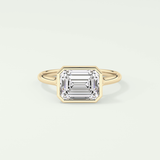 2.0 CT Emerald Cut Solitaire Lab-Grown Diamond Engagement Ring 1