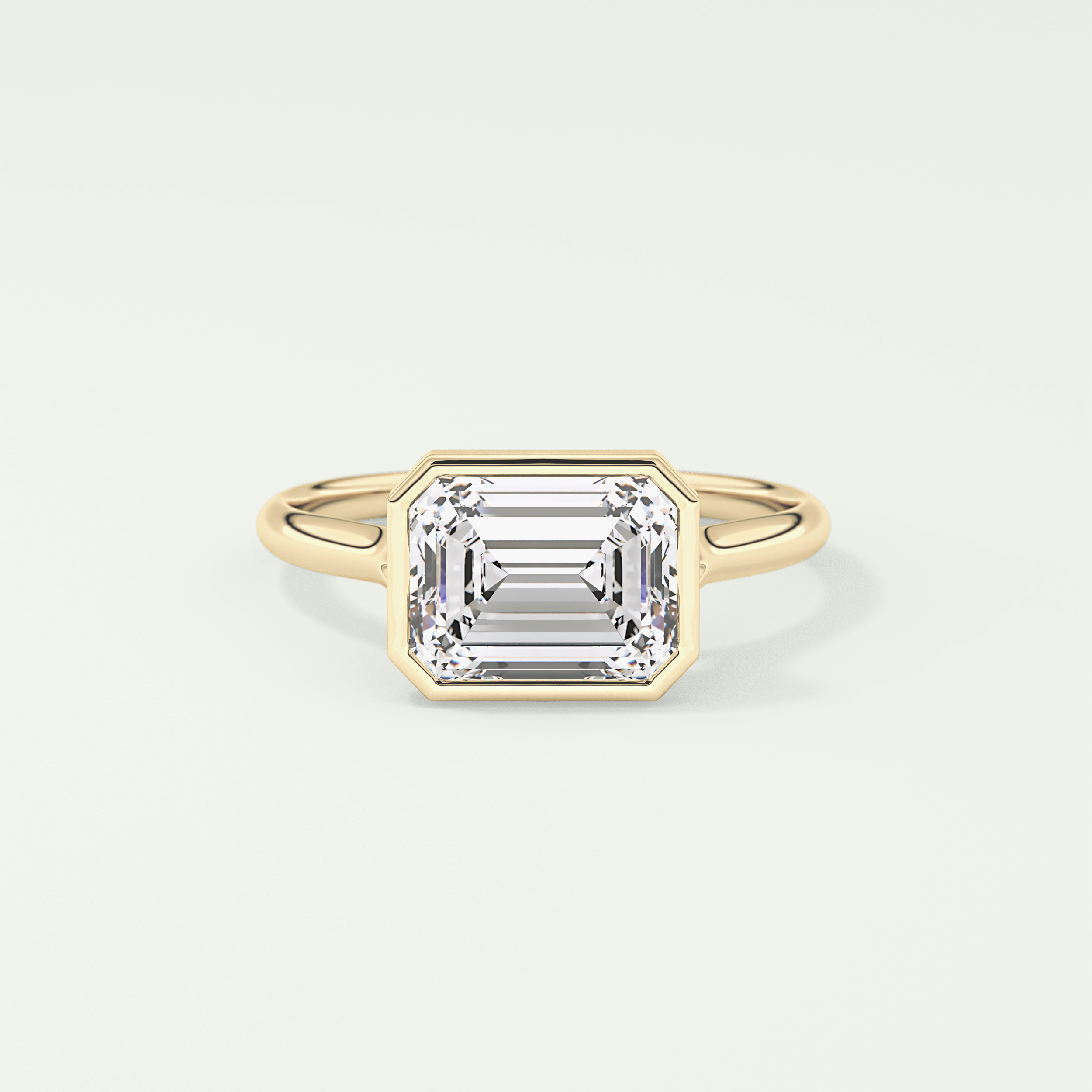 2.0 CT Emerald Cut Solitaire Lab-Grown Diamond Engagement Ring 1