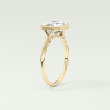 2.0 CT Emerald Cut Solitaire Lab-Grown Diamond Engagement Ring 5