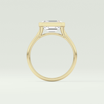 2.0 CT Emerald Cut Solitaire Lab-Grown Diamond Engagement Ring 6