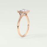 2.0 CT Emerald Cut Solitaire Lab-Grown Diamond Engagement Ring 11