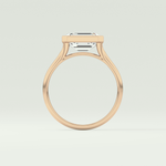 2.0 CT Emerald Cut Solitaire Lab-Grown Diamond Engagement Ring 12
