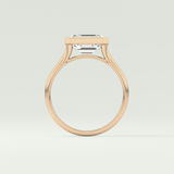 2.0 CT Emerald Cut Solitaire Lab-Grown Diamond Engagement Ring 12