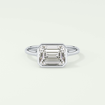 2.0 CT Emerald Cut Solitaire Lab-Grown Diamond Engagement Ring 13
