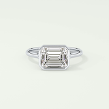 2.0 CT Emerald Cut Solitaire Lab-Grown Diamond Engagement Ring 13