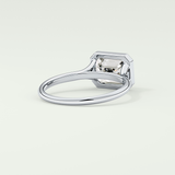 2.0 CT Emerald Cut Solitaire Lab-Grown Diamond Engagement Ring 14