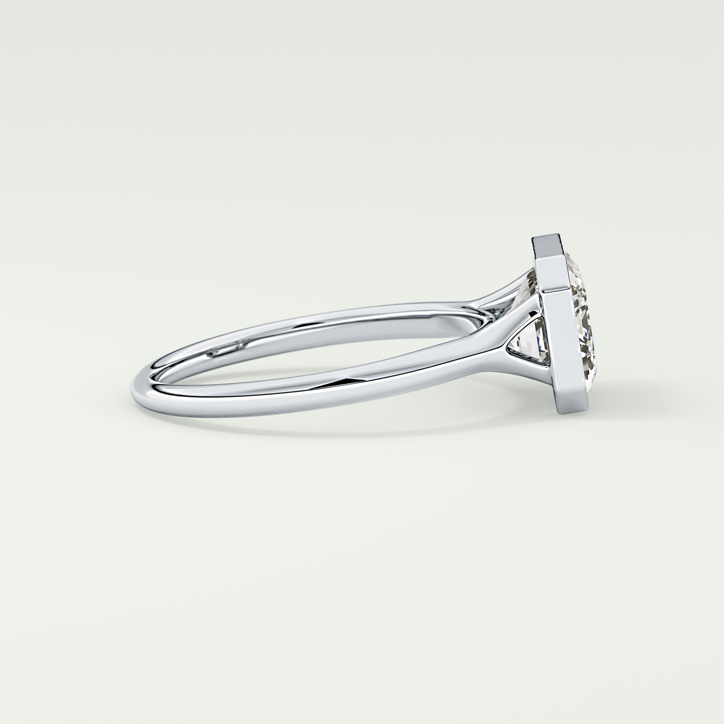 2.0 CT Emerald Cut Solitaire Lab-Grown Diamond Engagement Ring 15