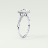 2.0 CT Emerald Cut Solitaire Lab-Grown Diamond Engagement Ring 17