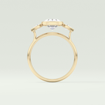 1.5 CT Oval Cut Three Stone Bezel Style Lab-Grown Diamond Engagement Ring 6