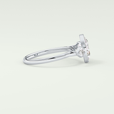 1.5 CT Oval Cut Three Stone Bezel Style Lab-Grown Diamond Engagement Ring 15