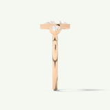 1.5 CT Pear Cut Three Stone Bezel Lab-Grown Diamond Engagement Ring