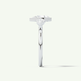 1.5 CT Pear Cut Three Stone Bezel Lab-Grown Diamond Engagement Ring