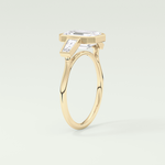 2.0 CT Emerald Cut Three Stone Bezel Lab-Grown Diamond Engagement Ring 5