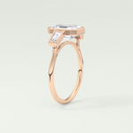 2.0 CT Emerald Cut Three Stone Bezel Lab-Grown Diamond Engagement Ring 11