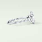 2.0 CT Emerald Cut Three Stone Bezel Lab-Grown Diamond Engagement Ring 15