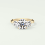 1.5 CT Round Cut Three Stone Lab-Grown Diamond Engagement Ring 1