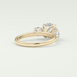 1.5 CT Round Cut Three Stone Lab-Grown Diamond Engagement Ring 2