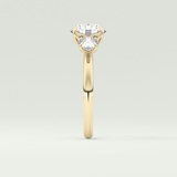 1.5 CT Round Cut Three Stone Lab-Grown Diamond Engagement Ring 4