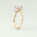 1.5 CT Round Cut Three Stone Lab-Grown Diamond Engagement Ring 5