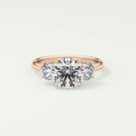 1.5 CT Round Cut Three Stone Lab-Grown Diamond Engagement Ring 7
