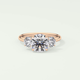 1.5 CT Round Cut Three Stone Lab-Grown Diamond Engagement Ring 7