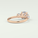 1.5 CT Round Cut Three Stone Lab-Grown Diamond Engagement Ring 8