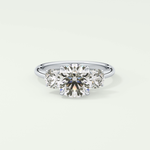 1.5 CT Round Cut Three Stone Lab-Grown Diamond Engagement Ring 13