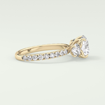 1.5 CT Round Cut Three Stone Lab-Grown Diamond Engagement Ring 3