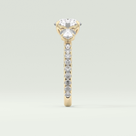1.5 CT Round Cut Three Stone Lab-Grown Diamond Engagement Ring 4