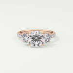 1.5 CT Round Cut Three Stone Lab-Grown Diamond Engagement Ring 7