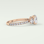 1.5 CT Round Cut Three Stone Lab-Grown Diamond Engagement Ring 9