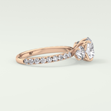 1.5 CT Round Cut Three Stone Lab-Grown Diamond Engagement Ring 9