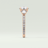 1.5 CT Round Cut Three Stone Lab-Grown Diamond Engagement Ring 10