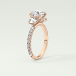 1.5 CT Round Cut Three Stone Lab-Grown Diamond Engagement Ring 11