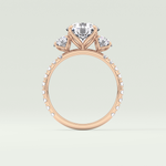 1.5 CT Round Cut Three Stone Lab-Grown Diamond Engagement Ring 12