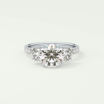 1.5 CT Round Cut Three Stone Lab-Grown Diamond Engagement Ring 13