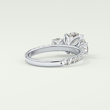 1.5 CT Round Cut Three Stone Lab-Grown Diamond Engagement Ring 14
