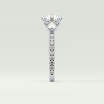 1.5 CT Round Cut Three Stone Lab-Grown Diamond Engagement Ring 16
