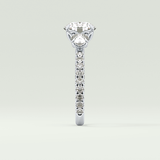 1.5 CT Round Cut Three Stone Lab-Grown Diamond Engagement Ring 16