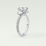1.5 CT Round Cut Three Stone Lab-Grown Diamond Engagement Ring 17