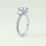 1.5 CT Round Cut Three Stone Lab-Grown Diamond Engagement Ring 17
