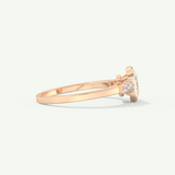 2.0 CT Oval Cut Three Stone Half Bezel Lab-Grown Diamond Engagement Ring