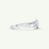 2.0 CT Oval Cut Three Stone Half Bezel Lab-Grown Diamond Engagement Ring