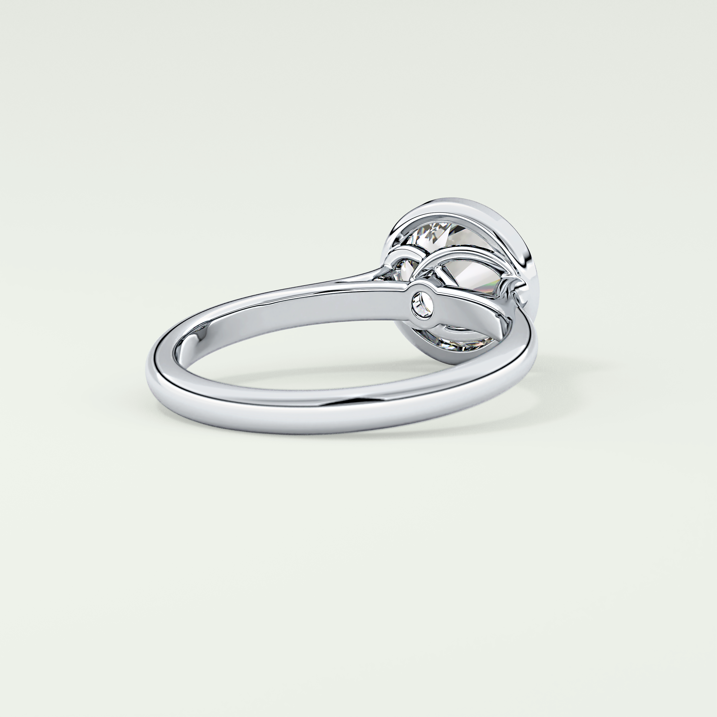2 CT Round Cut Solitaire Moissanite Engagement Ring 14