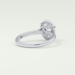 2.0 CT Oval Cut Bezel Solitaire Lab-Grown Diamond Engagement Ring 14