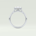 2.0 CT Oval Cut Bezel Solitaire Lab-Grown Diamond Engagement Ring 18