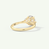 2.0 CT Oval Cut Three Stone Lab-Grown Diamond Engagement Ring