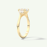 2.0 CT Oval Cut Three Stone Lab-Grown Diamond Engagement Ring