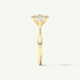 2.0 CT Oval Cut Three Stone Lab-Grown Diamond Engagement Ring